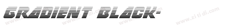gradient black字体转换